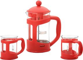 Kohvikann French Press Bialetti, 1 l, punane v.