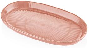 Serviravimo lėkštė Hermia NON0035, 14 cm x 26 cm x 4 cm, lašišinė sp., keramika