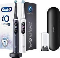 Elektrinis dantų šepetėlis Oral-B iO Series 8 Duo Black/White iOM8d.2H2.2BD, balta sp./juoda sp.