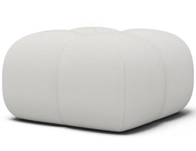 Pufas Covio Paolli 01, balta sp., 85 cm x 85 cm x 52 cm