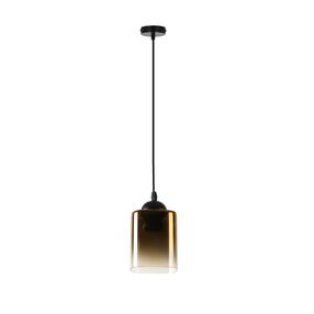 Šviestuvas kabinamas Candellux Lighting Serena, E27, 1 x 40 W, aukso sp. / juoda sp.
