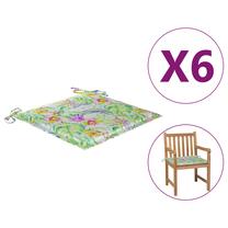 Kėdžių pagalvėlė VLX Garden Chair Cushions 314067, įvairių spalvų, 50 cm x 50 cm, 6 vnt.