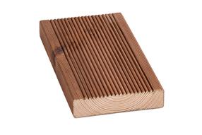 Terasinė lenta, 300 cm x 12 cm x 2.8 cm, impregnuota, ruda sp.