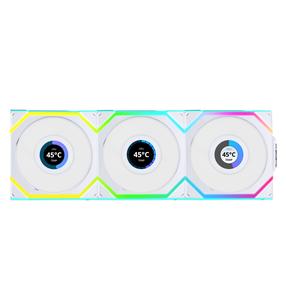 Oro aušintuvas korpusui Lian Li UNI FAN SL Wireless LCD ARGB 3-pack, 120 mm x 28 mm