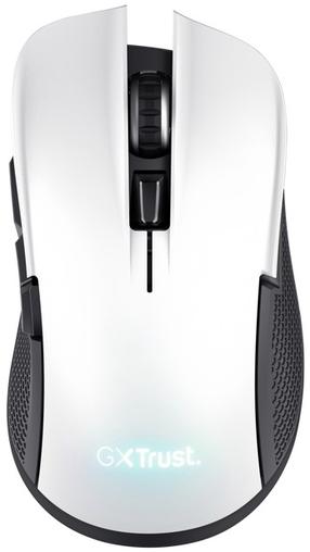 Bezvadu spēļu pele Trust GXT 923W YBAR, balta krās.