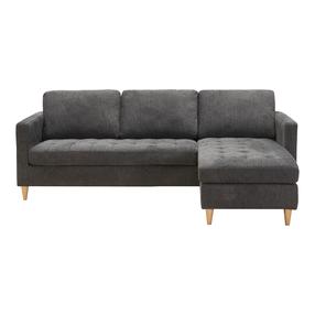 Kampinė sofa House Nordic Firenze, tamsiai pilka sp., 151 x 219 cm x 80 cm