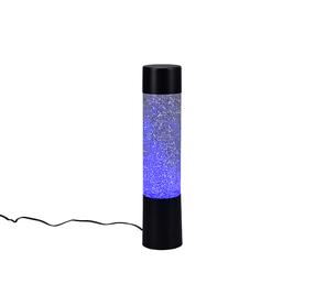 Galda stāvlampas Reality Glitter, LED, 9W, caurspīdīga krās./melna krās.