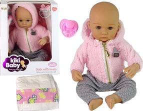 Кукла - новорожденная с аксессуарами Lean Toys Kiki, 40 см, розовый цв.