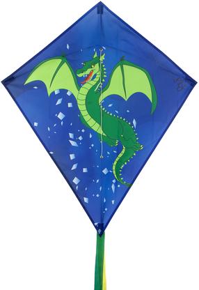 Aitvaras Dragon Fly Diamond Kite, 70 cm x 60 cm, mėlyna sp./žalia sp.