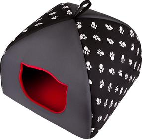 Namelis katei Hobbydog R3 Igloo, juoda sp., 49 cm x 49 cm