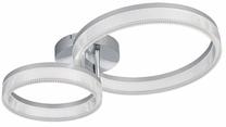 Šviestuvas lubų Reality Mova R63292106, LED, 4000 °K, 1 x 22 W, balta sp./chromo sp. / chromo sp.