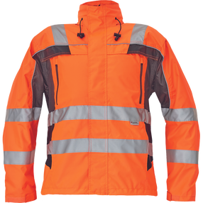 Darba jaka vīriešu Cerva Ticino, melna krās./oranža krās., 3XL izmērs
