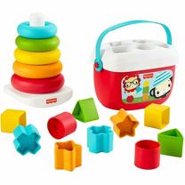 Lavinimo žaislas Mattel Fisher Price Baby's First Blocks & Rock, įvairių spalvų
