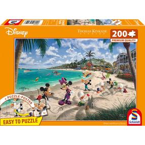 Puzle Schmidt Thomas Kinkade Studios Disney Mickey & Minnie In Florida, 29 cm x 43 cm, 200 gab., daudzkrāsaina