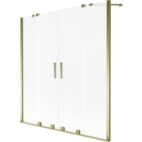 Vonios sienelė Mexen Velar Duo, 160 cm x 150 cm, gold/matinis