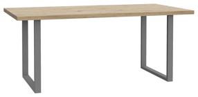 Stalas Forte Flash, ąžuolo sp./tamsiai pilka sp., 180 cm x 90 cm x 74.1 cm