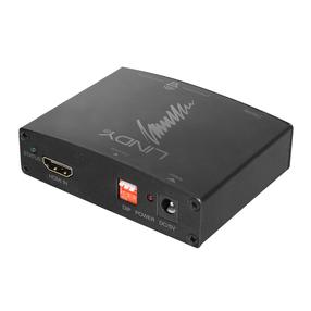 Skirstytuvas Lindy HDMI 10.2G Audio Extractor 38167 HDMI, HDMI / 3.5 mm / Toslink / SPDIF / DC, juoda sp.