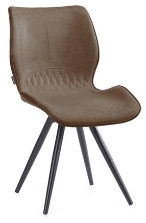 Valgomojo kėdė Homede Horsal 57476, ruda sp./juoda sp., 43.5 cm x 48.5 cm x 81.5 cm