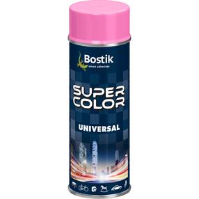 Aerozoliniai dažai Bostik Super Color Universal, paprastieji, rausva, 0.4 l