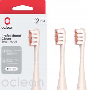 Elektriskās zobu birstes galviņa Oclean Professional Clean, zelta krās., 2 gab.