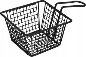 Korv Excellent Houseware Metal Basket, 13 cm x 13 cm x 8.5 cm, must v., metall