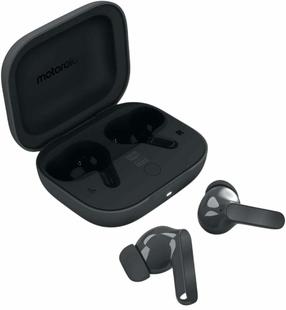 Bezvadu austiņas Motorola Moto Buds Bass PG38C07949, melna krās.