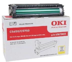 Тонер Oki 43870005, желтый цв.
