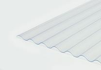 PVC plokštė sinusinio profiliavimo Salux, 200 cm x 90 cm x 0.7 mm