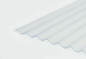 PVC plokštė sinusinio profiliavimo Salux, 200 cm x 90 cm x 0.7 mm
