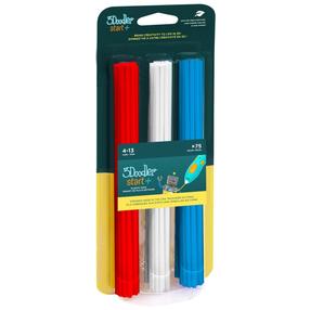 Filamentas 3Doodler, 1.5 m, balta sp./vyšnios sp./vandenyno mėlyna sp.