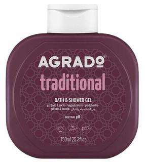 Kūno prausimosi želė Agrado Traditional, 750 ml
