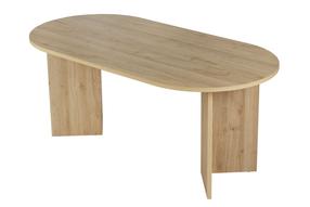 Pusdienu galds Nordure Sablin, ozola koka imitācijas krās., 90 cm x 180 cm x 75 cm