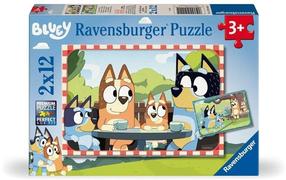 Пазл 2in1 Ravensburger Bluey, 18 см x 26 см, 24 шт., многоцветный