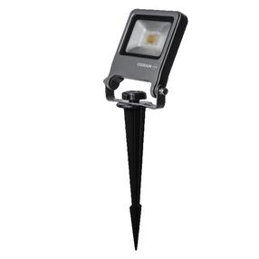 Prožektorius be judesio daviklio, pastatomas Osram Endura 4099854585838, 10 W, 800 - 1000 lm, 3000 °K, IP65, pilka sp.