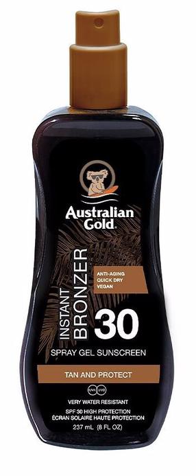 Gēls iedeguma kopšanai ķermenim Australian Gold Instant Bronzer SPF30, 237 ml