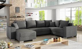 Kampinė sofa Marco Sawana 05, tamsiai pilka sp., kairinė, 210 x 312 cm x 92 cm