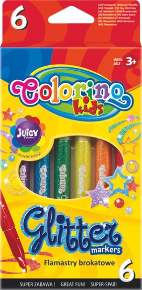 Фломастер Colorino 65641PTR, односторонние, 6 шт.