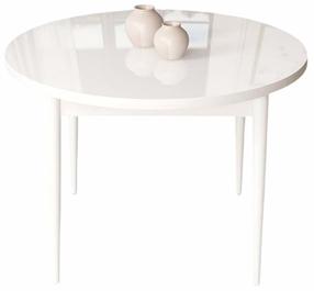 Valgomojo stalas Kalune Design Tor, balta sp., 90 cm x 90 cm x 75 cm