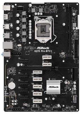 Pagrindinė plokštė ASRock Q270 Pro BTC+ (pažeista pakuotė)