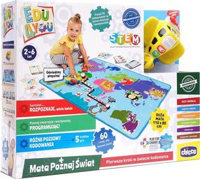 Настольные игры Chicco Discover World, многоцветный