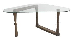 Kavos staliukas Kalune Design Cam, riešuto sp., 96 cm x 81 cm x 41 cm