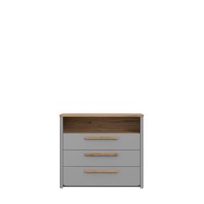 Stalčių blokas Domoletti Surfinio SFNK211-M378, medžio sp./pilka sp., 85.9 cm x 98.6 cm x 41.3 cm