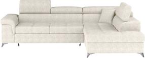 Kampinė sofa Eridano Amore 01, smėlio sp., 202 x 275 cm x 88 cm