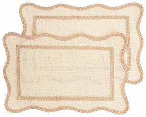 Stalo padėkliukas Homla Calma 244104, 45 cm x 30 cm, 2 vnt., Rusva sp.