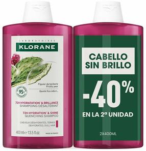 Šampoon, komplekt Klorane Barbarian Fig, 2 tk, 400 ml