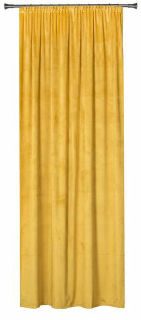 Naktinė užuolaida Splendid Velluto GZ-VELUTT-140/260-MU, garstyčių sp., 140 cm x 260 cm