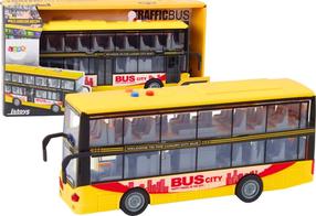 Rotaļu autobuss Lean Toys City Series Traffic, 1:16, dzeltena krās.