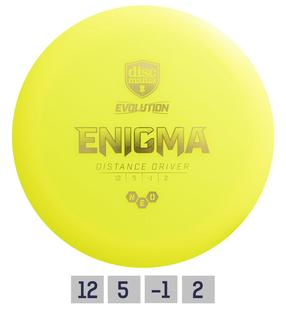 Диск для гольфа Discmania Neo Enigma Evolution 12/5/-1/2 851DM377805Y, желтый цв.