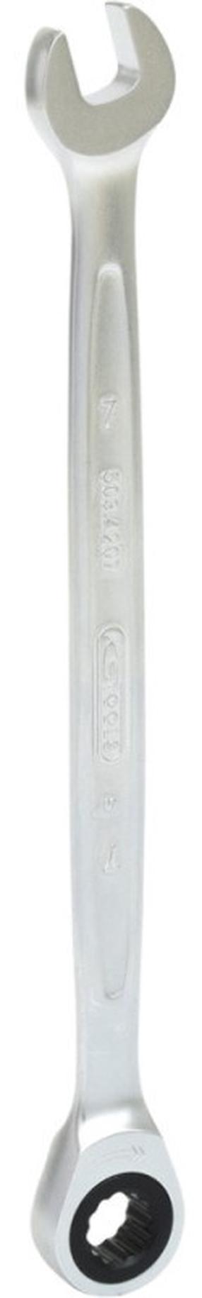 Kombinētā uzgriežņu atslēga ar reversu KsTools Gear Plus, 140 mm, 7 mm