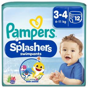 Maudymosi sauskelnės Pampers Splashers, 3 dydis, 6 - 11 kg, 12 vnt.